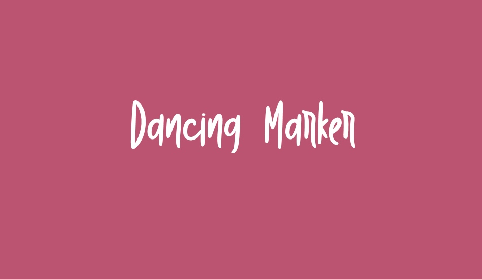 Dancing Marker font big