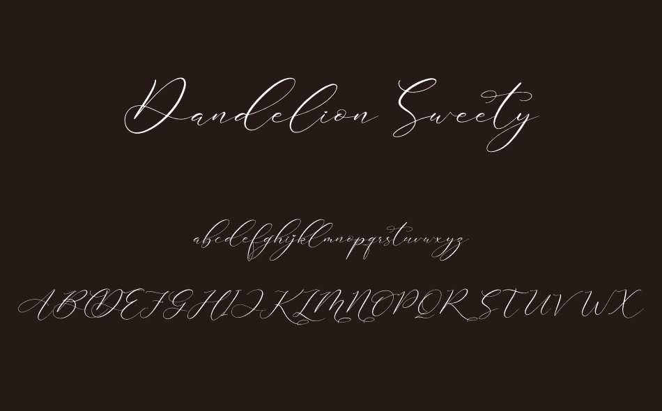 Dandelion Sweety font