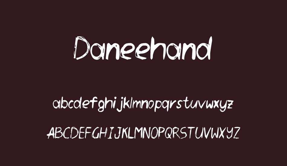 Daneehand Demo font