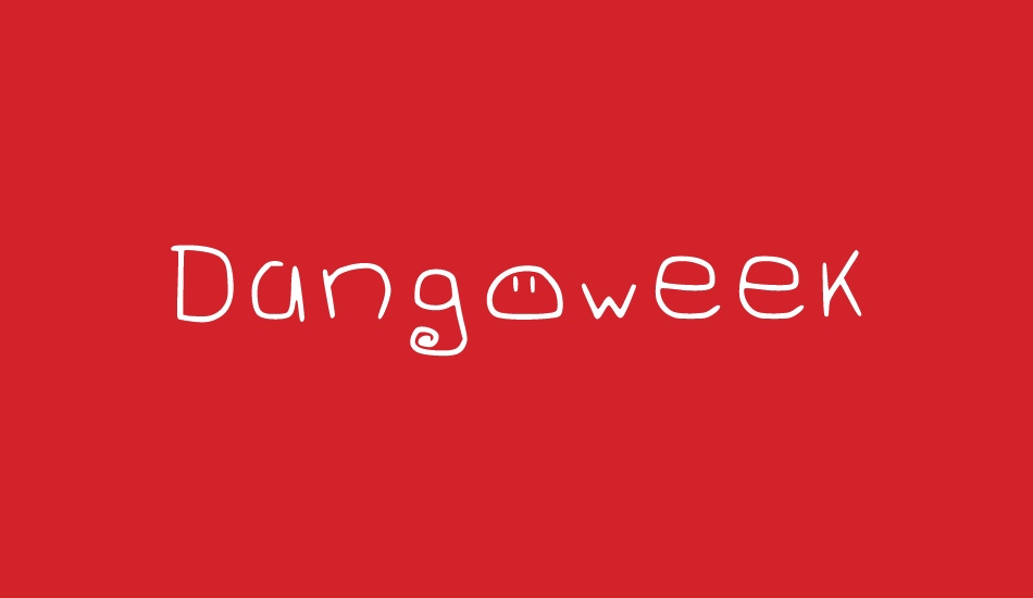 Dangoweek font big