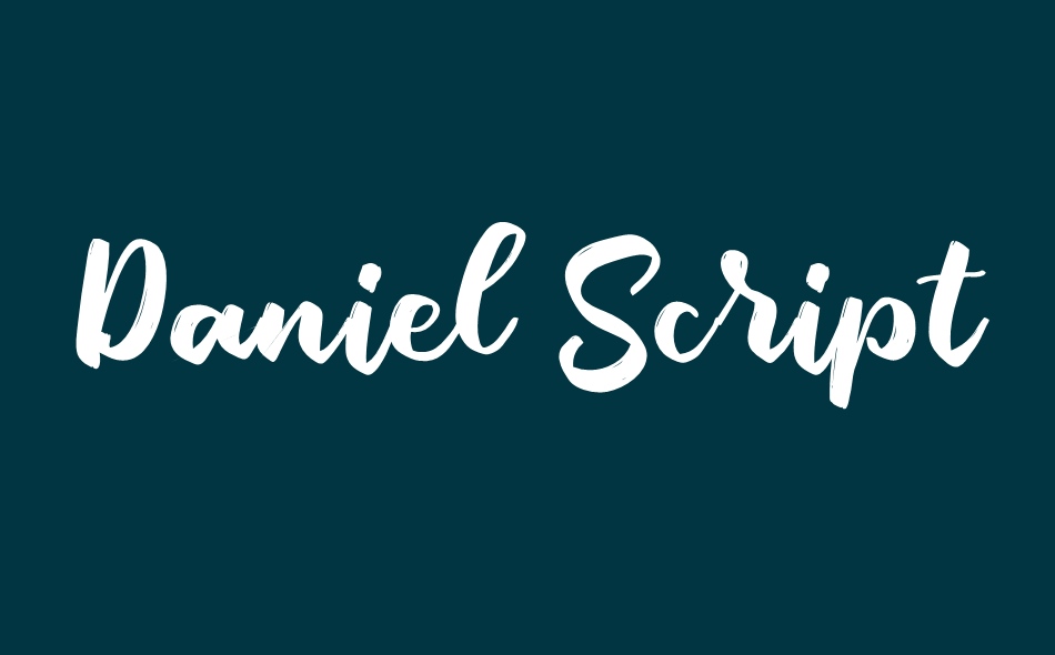 Daniel Script font big
