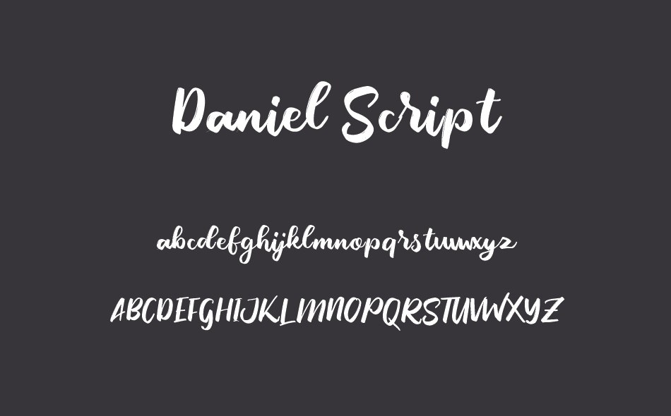 Daniel Script font