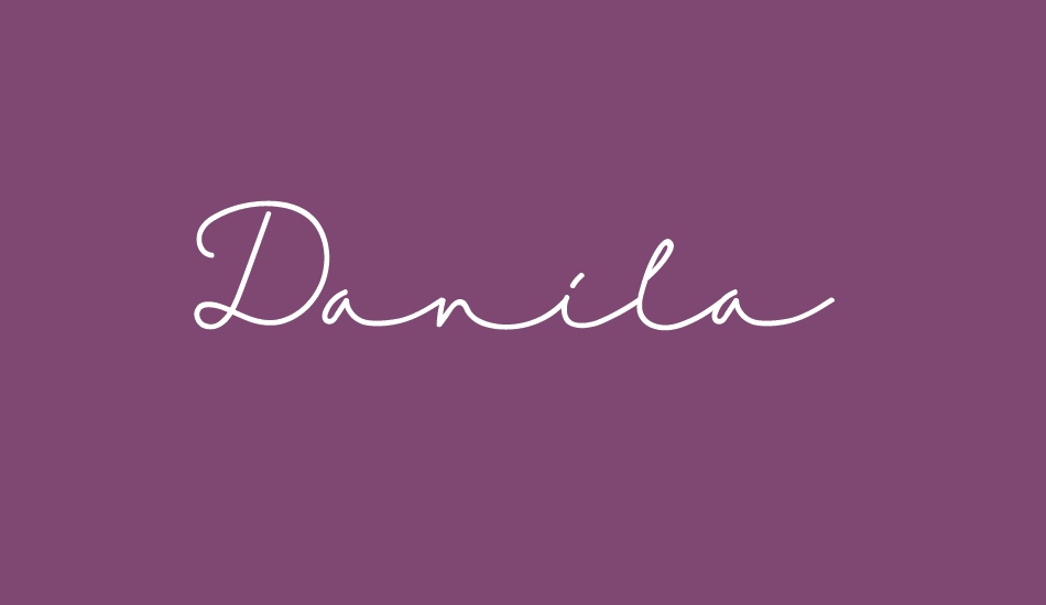 Danila font big