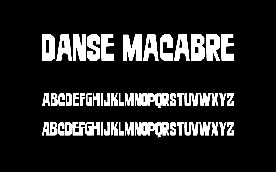 Danse Macabre font