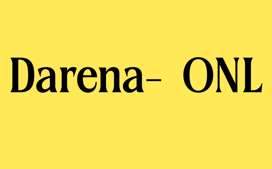 Darena font big