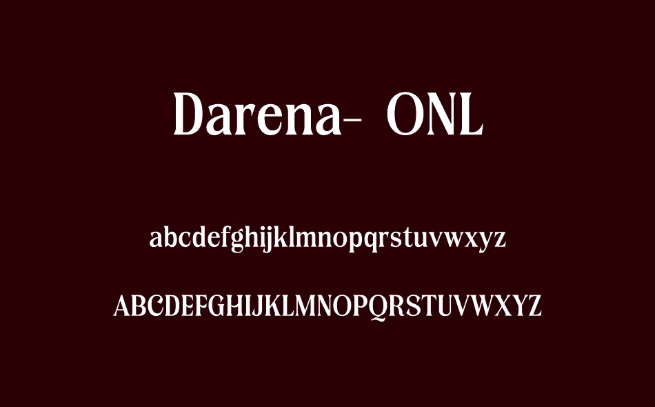 Darena font