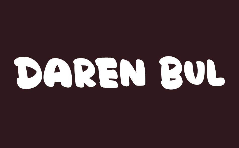 Daren Bulky font big