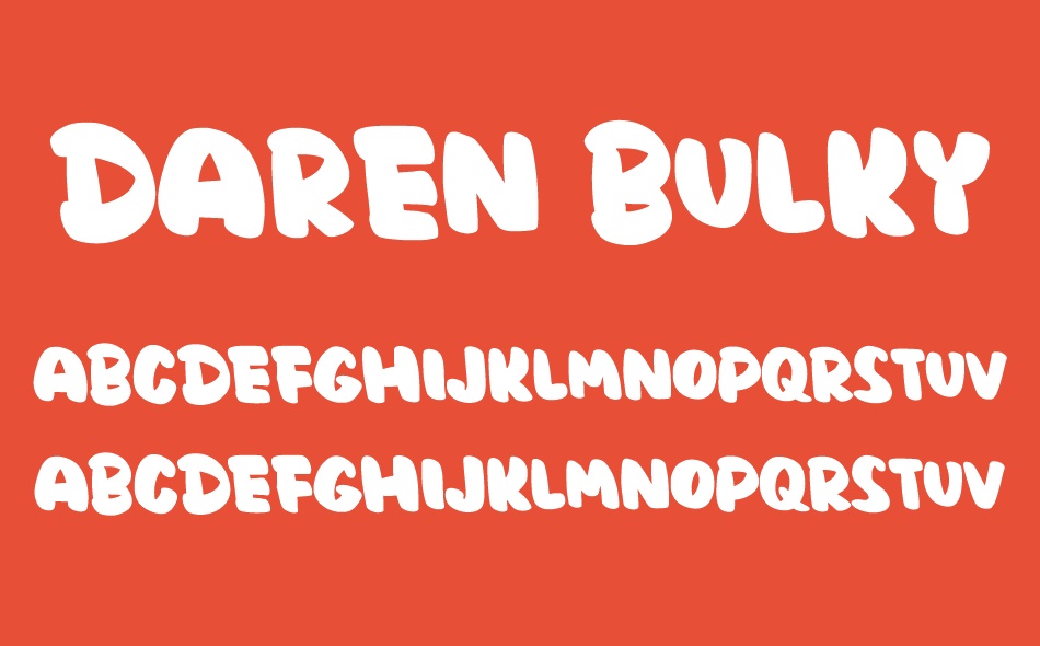 Daren Bulky font