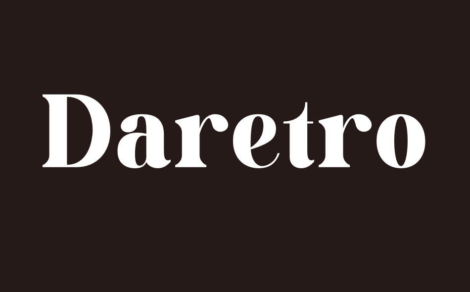 Daretro Mandra font big