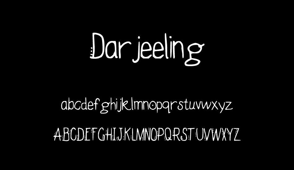 Darjeeling font