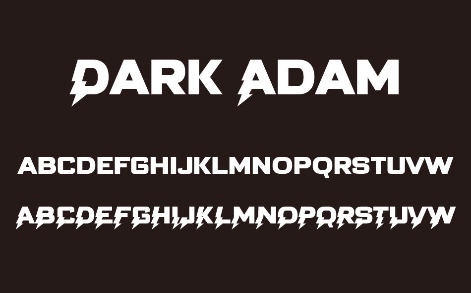 Dark Adam font