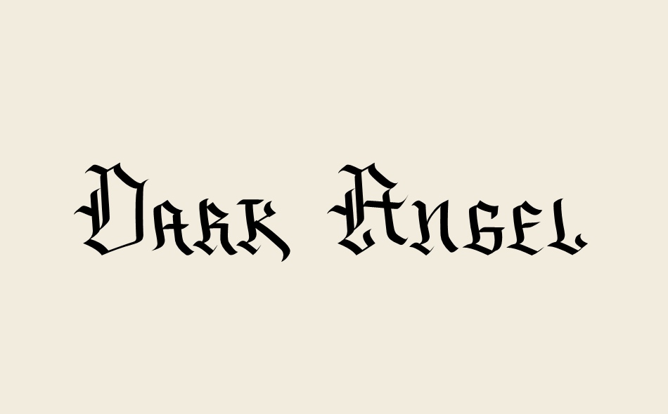 Dark Angel font big