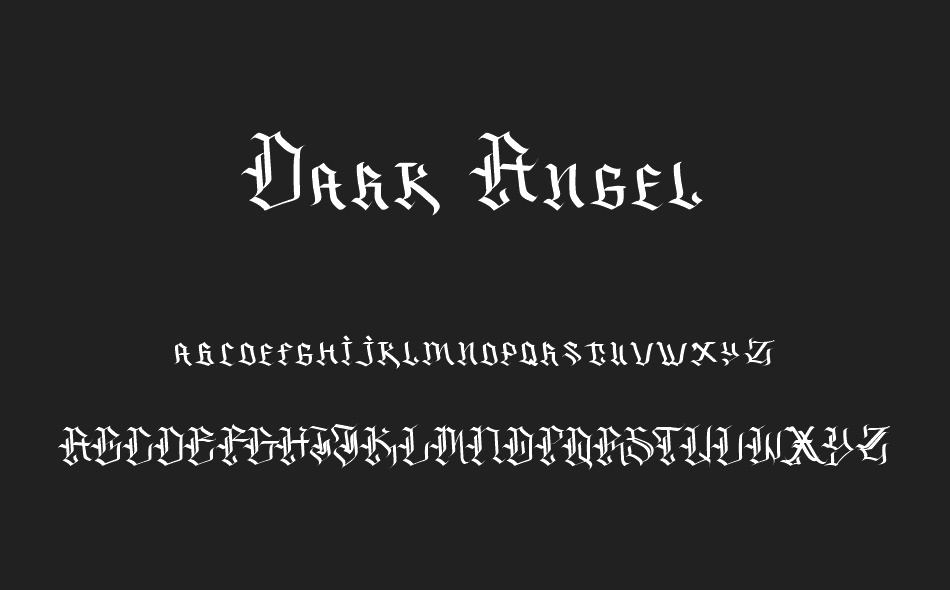 Dark Angel font