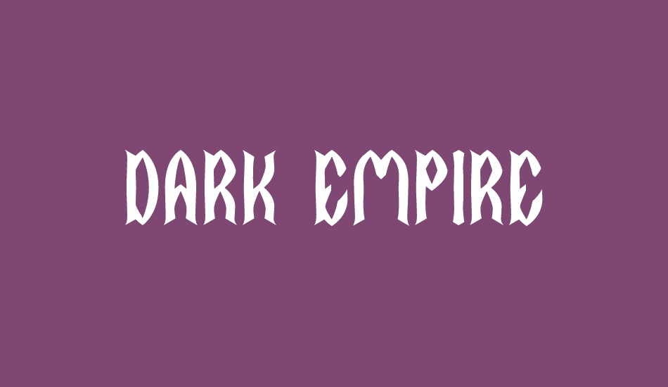 DARK EMPIRE font big