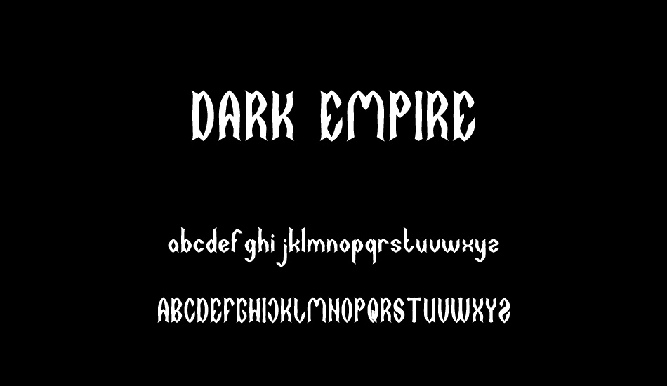 DARK EMPIRE font