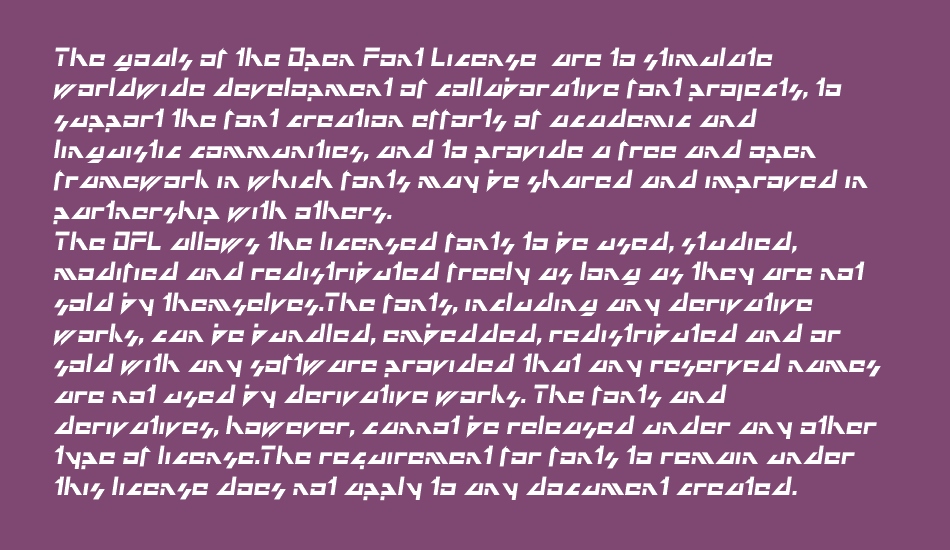 Dark Future font 1