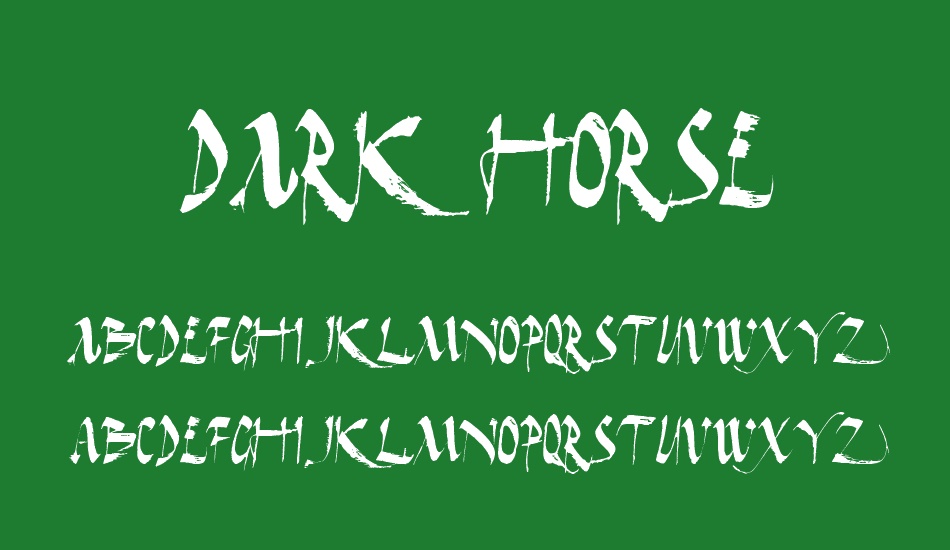 Dark Horse font
