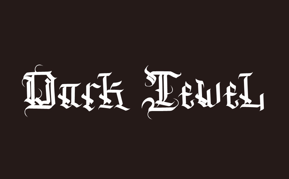 Dark Jewel font big