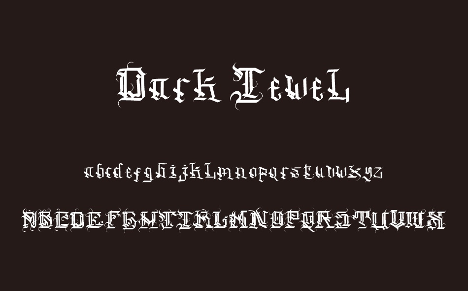 Dark Jewel font