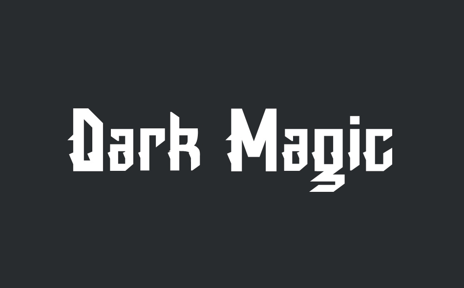 Dark Magic font big