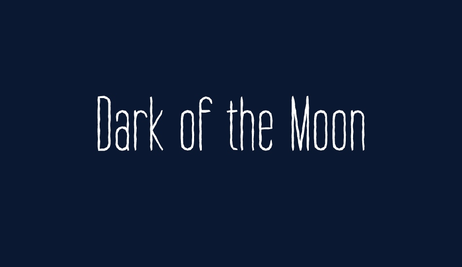 Dark of the Moon font big