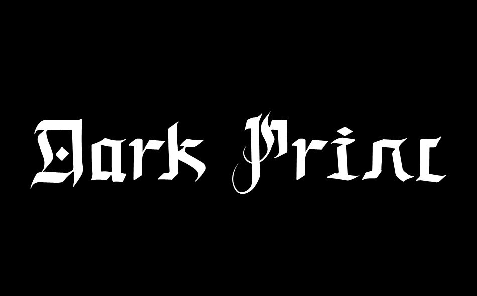 Dark Prince font big