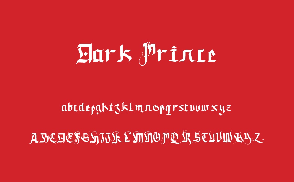 Dark Prince font