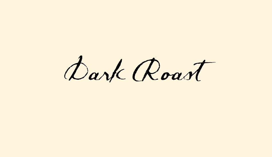 dark-roast font big