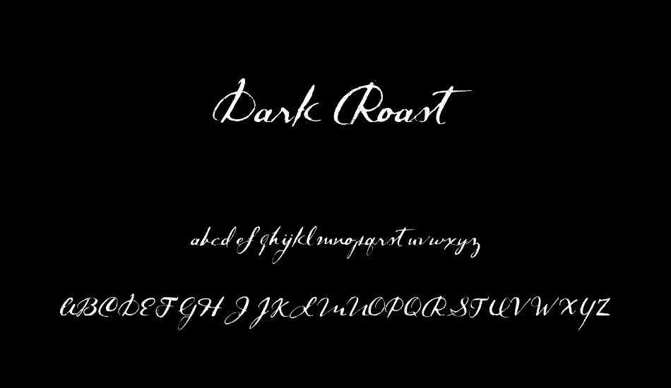 dark-roast font