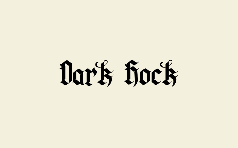 Dark Rock font big