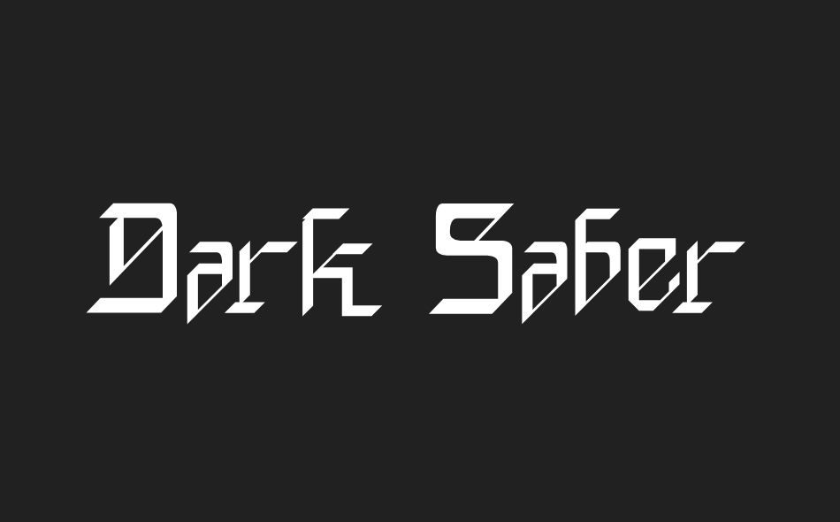 Dark Saber font big
