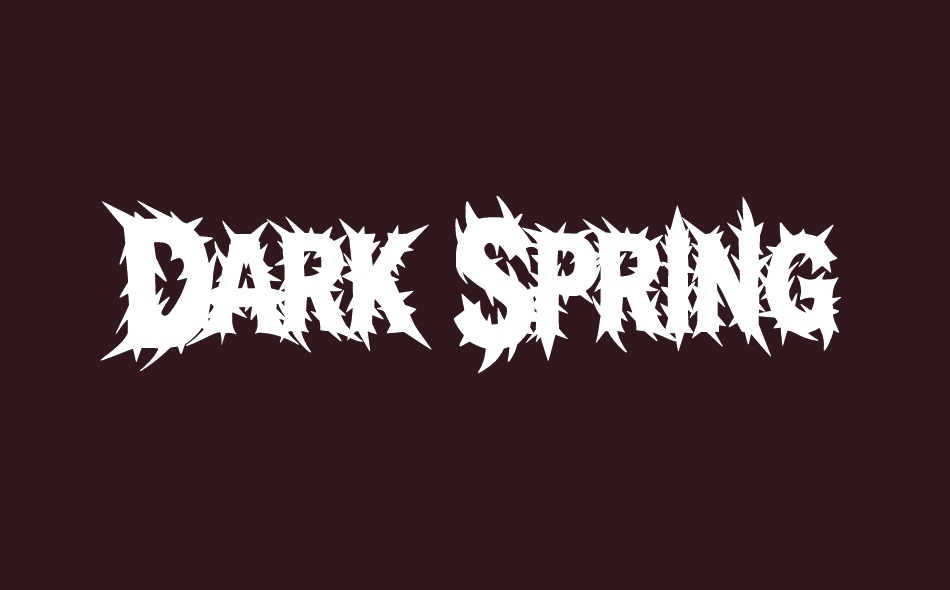 Dark Spring font big