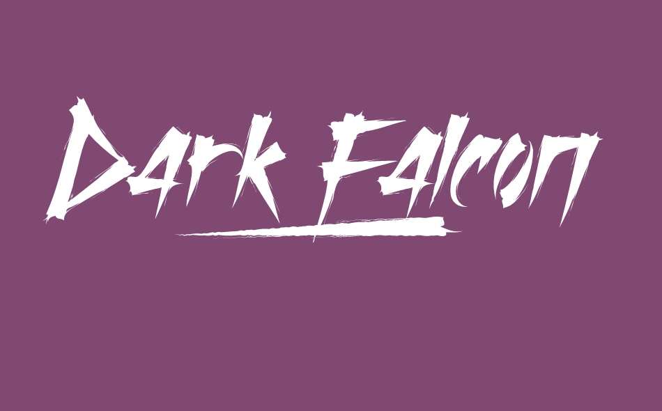 Dark Falcon font big