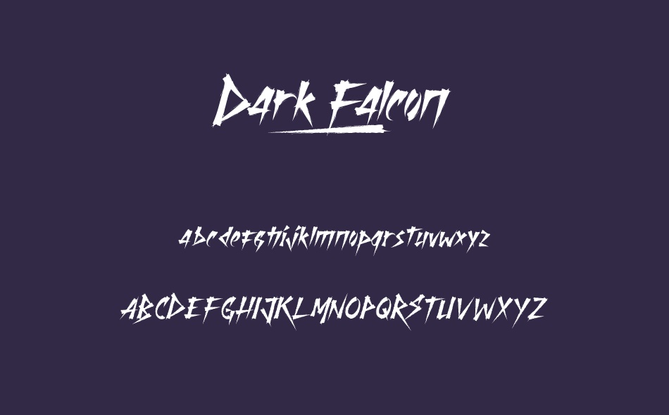 Dark Falcon font