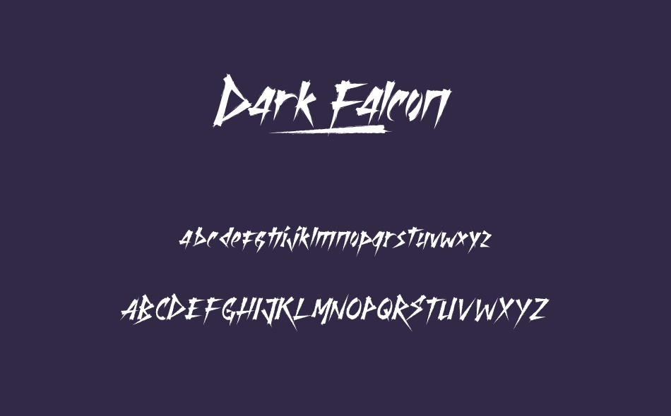 Dark Falcon font