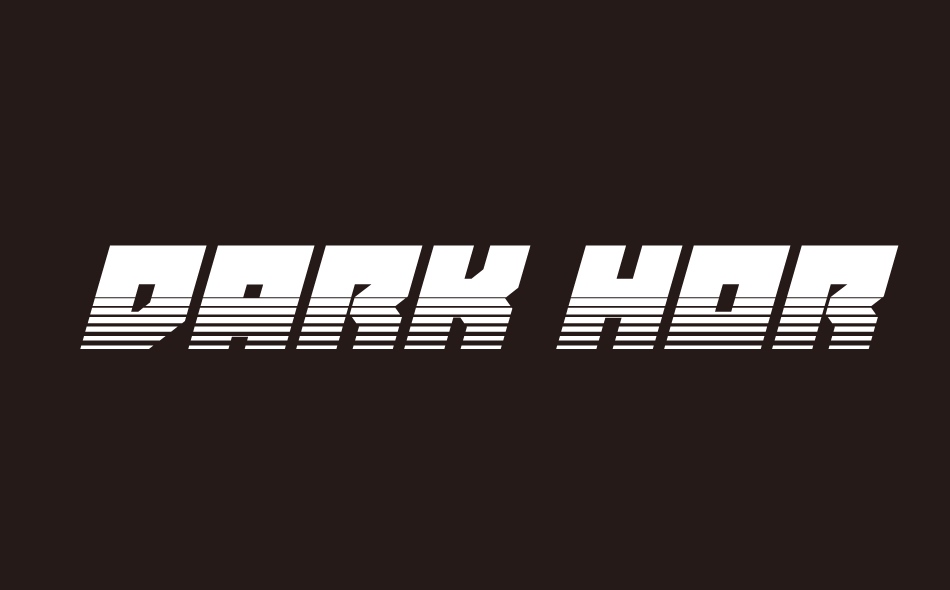 Dark Hornet font big