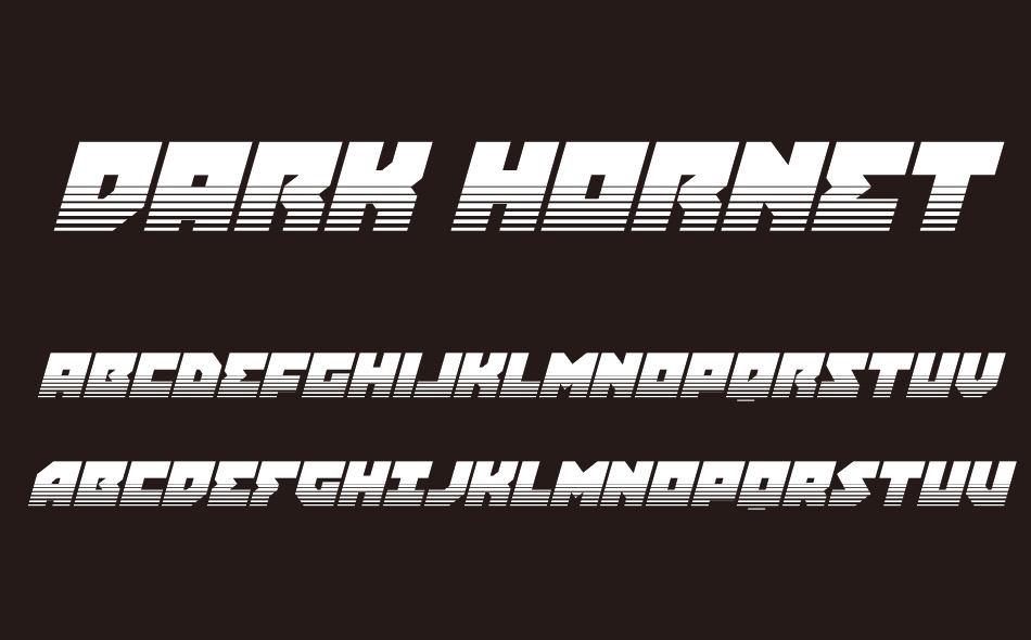 Dark Hornet font
