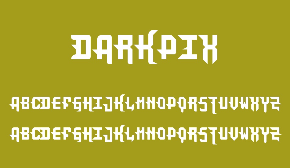 DarkPix font