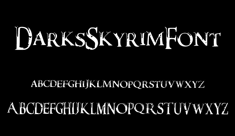 DarksSkyrimFont font