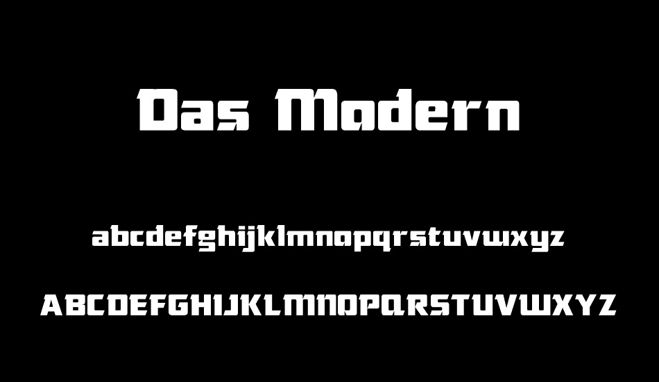 Das Modern font