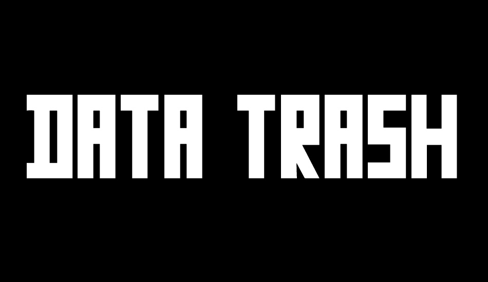 Data Trash font big