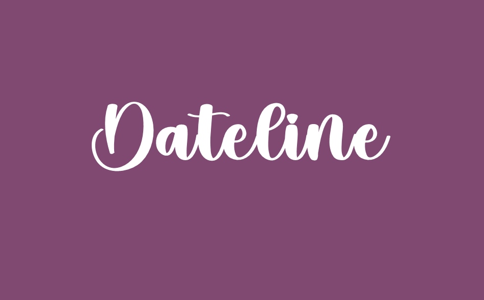 Dateline font big