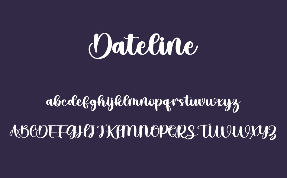 Dateline font