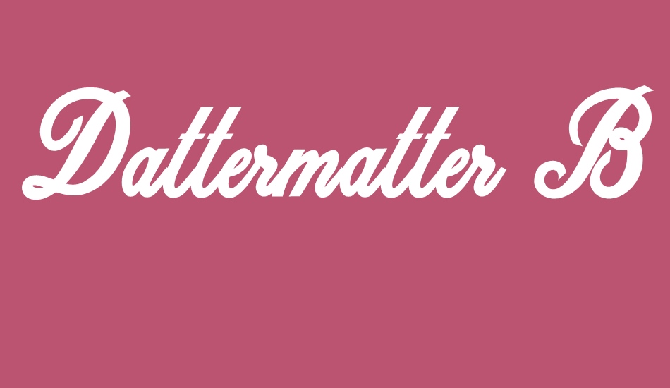 Dattermatter Bold Persoinal Use font big