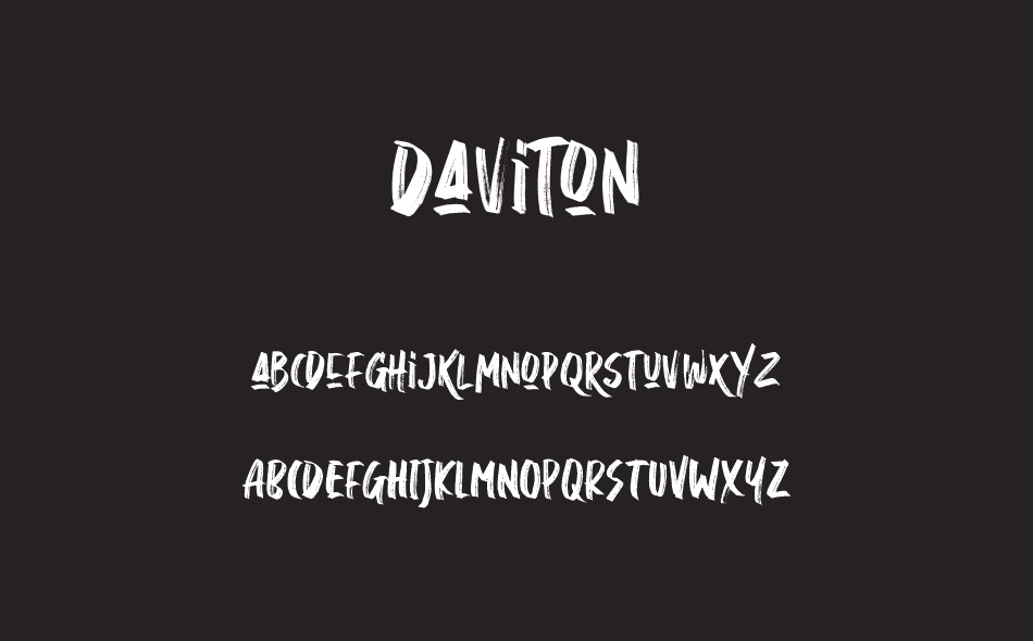 Daviton font
