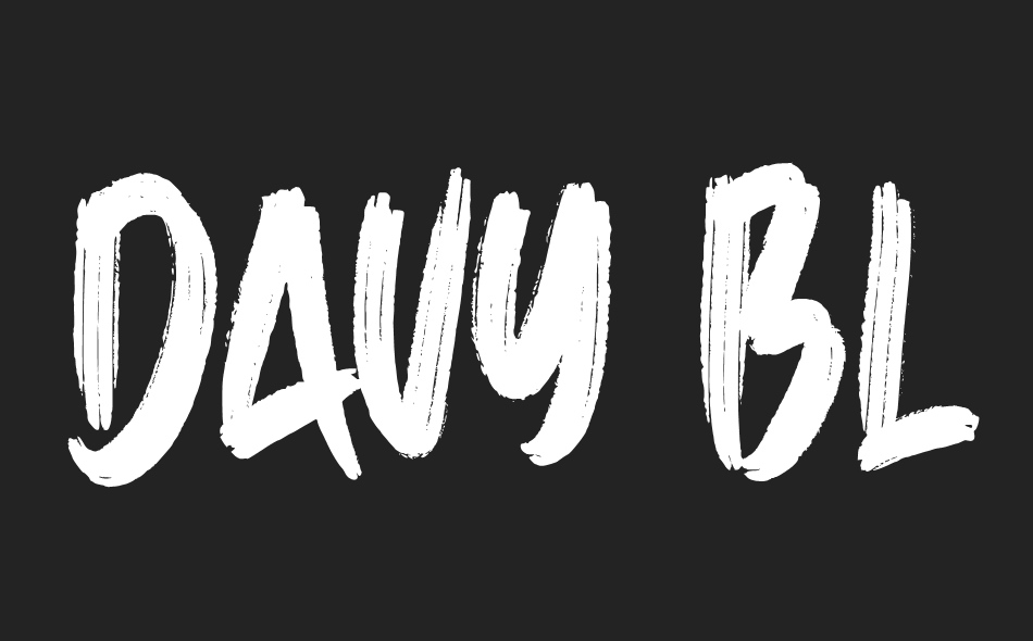 Davy Black font big