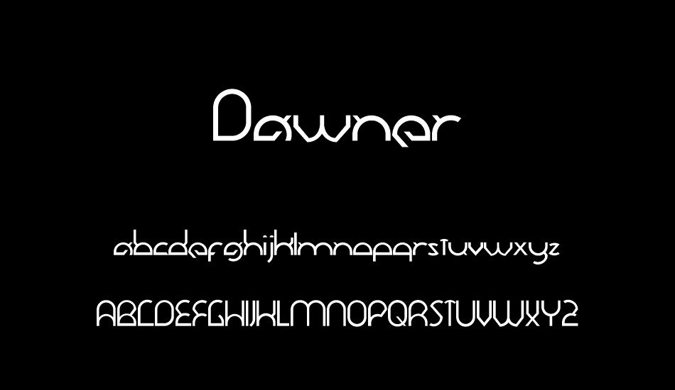 Dawner font