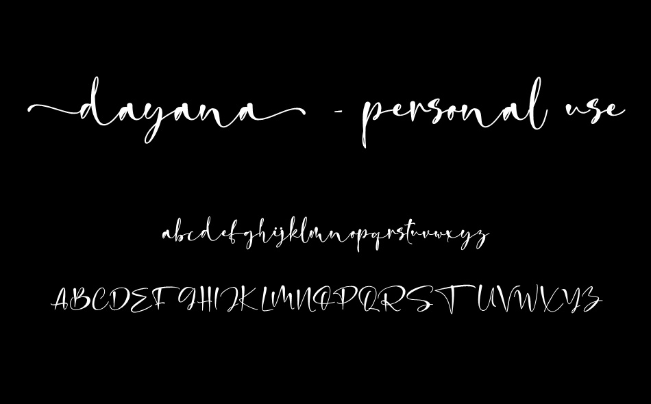 Dayana font