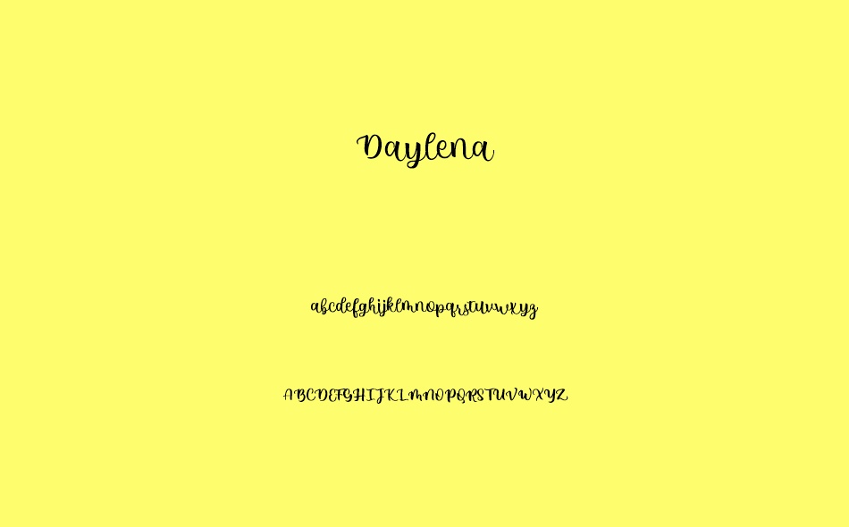 Daylena font