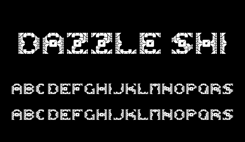 Dazzle Ships font